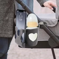 Baby stroller cup stand, 2-in-1 baby stroller bottle and phone stand, baby stroller, baby stroller wheelchair accessories