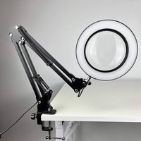 Desktop 30x magnifying glass with light for easy reading, circuit board maintenance, engraving, soldering
