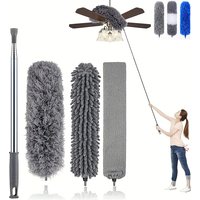 Reinigungsset, wiederverwendbares und reinigbares leichtes Deckenventilatornetz zur Reinigung von Spinnennetzen und Jalousien