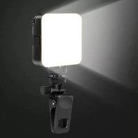 Adjustable Portable Selfie Video Light-Brightness Boost Color Control Video Conferencing Vlogging with Clamp Tripod Selfie Stick