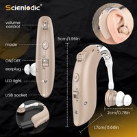 BTE Rechargeable Ear Hearing Aids Hearing Device Audifonos Sound Amplifier Hearing Aid for The Elderly Hearing Amplifier