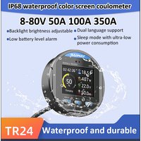 DC 8-80V 50A 100A 350A Battery Tester Waterproof Coulometer Vehicle Battery Capacity Indicator Ammeter Voltmeter Battery Tester