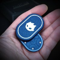 Taffu EDC Miniature Fire-Driven Mechanical Rhythm 3D Printed Direct Push Rotating Fingertip Card Pushing Decompression Toy