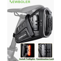 AliExpress Waterproof Bicycle Saddle Bag With Password Lock MTB Road Bike Saddlebag Reflective Bicycle Tool Holder Bag Bike Accessories