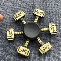 Hand Spinner Brass Color Finger Spinner Metal ADHD Anxiety Fidget Spinner Funny Cool Hand Spinning Adults Gift