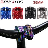 AliExpress BUCKLOS 35mm Bike Power CNC Aluminum Alloy Bicycle Handlebar Stem 31.8MM Ultralight Bike Short Stem 35MM Durable MTB Power