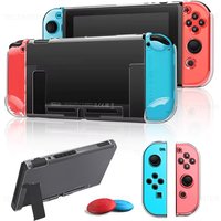 3 In 1 Protective Case for Nintendo Switch Console Split Clear Transparent TPU Cover Dockable Protector for Switch Accessories
