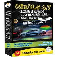 Winols 4,7 voll aktiviert + 108 GB Damos Windows 7 10 11 Keine Vmware Mehrsprachigkeit erforderlich + ECM TITANIUM 1.61 + IMMO SERVICE Tool