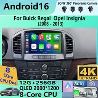 Android 16 Carplay Auto do Buick Regal 2009-2013 Opel Insignia 2008-2012 Radio Samochodowe Multimedialne WiFi+4G Bez 2din DVD Stereo