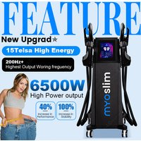 MYOslim Body Sculpt Machine 6500W 15T 200HZ EMS Neo RF Nova HIEMT Muscle Building Fat Burning Weight Loss Muscle Stimulation CE