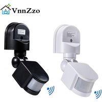 LED Light Motion Sensor 85-265V Automatic Infrared PIR Infrared Detector 180 Degree Rotating Outdoor Timer Switch Motion Sensor