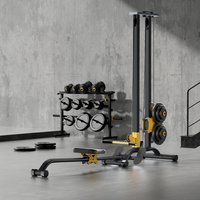 Rowing machine fitness equipment, exercise high pull stand dumbbell multifunctional integrated training device, smith machine