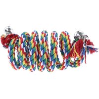 Bird Parrot Swing Toy 200cm (78inch) Bungee Climbing Cotton Spiral Rope Parrot Toys or Large-sized Bird Rope Perches Colorful
