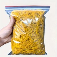 Solid Color Elastic Rubber Band, 100pcs Durable Band, Multi-purpose Rubber Band for Office & School & Home Organization