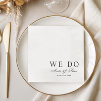 Personalized 20Pcs We Do Cocktail Napkins Wedding Day Supplies Engagement Party Table Decoration Bridal Shower Dessert napkins