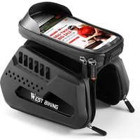 AliExpress West Biking WEST BIKING Mountain Bike Bag Front Handlerbar Bag Rainproof 6.9inch Mobile Phone Case Bicycle Top Tube Bag Cycling Accessories