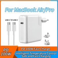 PD 100W Fast Charger for MacBook Air/Pro Series, Safe and Convenient PD Fast Charging Power Adapter
