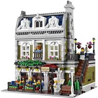 Street house model, coffee shop corner, European restaurant, building blocks, home decor, children's birthdays, Christmas gifts