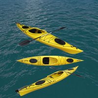 LSF 13.7FT 4.2Meter Touring Canoe Single Paddler Sea Kayak Rowing Boat for Sea Sports