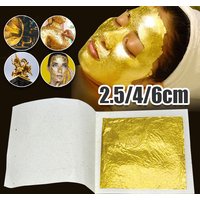 3 Sizes Real 24K Gold Leaf Sheets 98 Percent Pure Gold Foil for Art Craft DIY Decorations Gilding Skincare Beauty image 4
