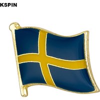 Sweden Flag Badge Brooch Natinal Lapel Pins Flag Lapel Pins Country Flag Badge