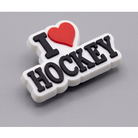 1-20Pcs Hockey PVC Shoe Buckle Sandals DIY Accessories Garden Shoes Charms Clogs Pins Backpack Decoration Kids Man Party Gift