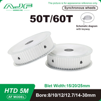 HTD 5M 50Teeth 60Teeth Timing Pulley Bore 8-30mm Belt Pulley Belt Width 15/20/25mm 5M-50T 60T Synchronizing wheel Driving wheel