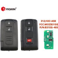 YIQIXIN 2/3Button Remote Car Key For Toyota Prius Hybrid 2004 2005 2006 2007 2008 2009 312/433MHz ASK FCC:B31EG-485 MOZB31EG