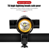 AliExpress cycle zone Bicycle Light Headlamp 3 Light Modes T6 LED Bike Front Light Adjustable Zoom Rechargeable Waterproof Night Cycling Flashlight
