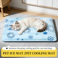 Pet Cooling Mat, Summer Cooling Pad for Dogs & Cats, Pet Ice Sleeping Cushion Summer Cooling Cushion