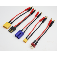 15CM TRX EC5 XT30 XT60 XT90 T Plug Charge Lead to 4.0mm Banana Plugs Charge Cable Silicone Wire 14AWG / 16AWG For Lipo Battery