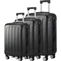 Classic Trolley 3 pcs Vintage Suitcase 20 24 28 inch 3 in 1 Set Travel Luggage Unisex Bag Corner 360 Universal Optional Wheels