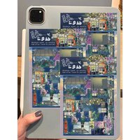 AliExpress NONE 4PCS Summer Night Bus Station Print Sticker Laptop Luggage DIY Harajuku Stationery Phone 3D Cute Aesthetic Bicycle Stickers