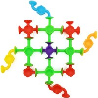 19/24/48Pcs Suction Bath Toys for Kids Soft Silicone Sucker Toys Toddlers Fidget Sensory Suction Cup Toy for Windows Travel
