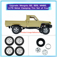 1set/4PCS RC Car Wheels and Tires Rubber,Easy to Install,Upgrade,RC Crawler Car Tire for MN82 MN82S LC79 1/12RC Car DIY Modified