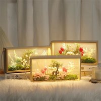 Decorative Creative Shadow Box Frame DIY Rectangle 3D Picture Frame Handmade Transparent Doll Display Stand Office Decoration