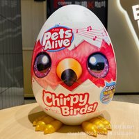 Authentic Zuru Pets Alive Chirpy Birds Mystery Blind Box Talking Repeating Cuddly Plush Toy And Up Model 9537 Toy Gift