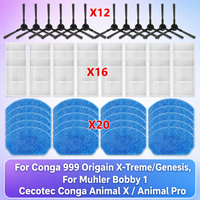 Fit For Conga 999 Origin X-Treme / Genesis, Conga Animal X / Animal Pro, Muhler Bobby 1 Parts Side Brush Filter Mop Cloth