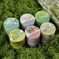 Etori Life Leisurely Walk in the Green Shade Vintage Ins Green Grassland City Street Pattern Collage Material Tape Suitable for Handmade Scrapbooking Supplies, Home Decoration, Laptop, Suitcase, DIY