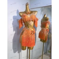 Customized Latin Dance Professional Art Exam Competition Dress New Style