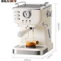Electric Espresso Coffee Machine Cafetera Semi Automatic 20 Bar Coffee Maker 220V EU Automatic Milk Frother Cappuccino Hot Water