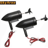 1Pair 7.4V Underwater Thruster 10000RPM ROV Propulsor 390 Brushed Motor Engine 26mm 3-blade Propeller DIY for RC Bait Boat Parts