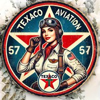 Texaco Aviation 1949 Humor Metal Sign - 20x20cm, Perfect for Outdoor Wall Decor, Garage, Coffee Shop, Bar, Club, Farm or Garden
