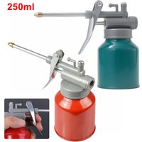 250ml Oil Can Spout Thumb Pump Workshop Oiler Oil Can Red Green High Pressure Pump Oiler Grease for Car Repair Tool