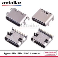 10/20/50PCS Type-c 6Pin 16Pin USB-C Connector Female Jack Charging Port Data Transmission SMD USB 3.1 Socket SMT PCB Soldering