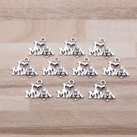 IFOCUS 10pcs/Lot I Heart My Dog Charms For DIY Jewelry Making Zinc Alloy 18x13mm/0.71x0.51inch