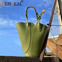 Handbag Women Casual Tote Designer Bag Purse Fashion Green Unique Style PU Leather Shoulder Bags