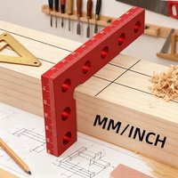 1pc/2pcs Woodworking Specific 90ยฐ Line Drawing L Square Ruler, Aluminum Drawing Line Tool Durable Precision Square Portable Tool