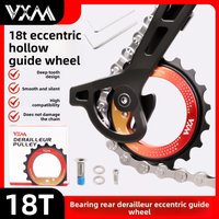 Aluminum alloy Rear dial hollow eccentric large guide wheel 18T ceramic hollow bearing DIY bicycle R8000/7000 accessories