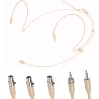 Double-Earhook Headset Microphone Headworn Omnidirectional Condenser Cartridge Microphone For Sennheiser For Shure Wireless image 4